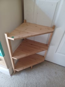 Wood Corner Shelf