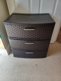 Plastic 3 Drawer Cabinet