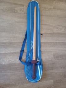 Cos-Play Carved Wood Sword with Carrying Case