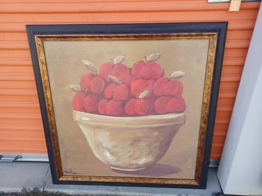 Bowl of Apples Framed Artwork