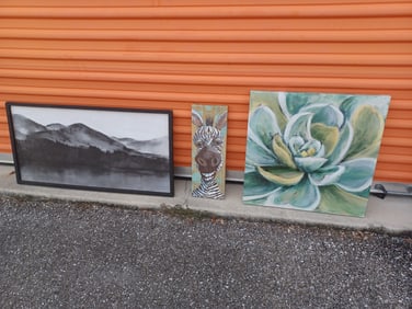 Lot of 3 Artwork Pieces