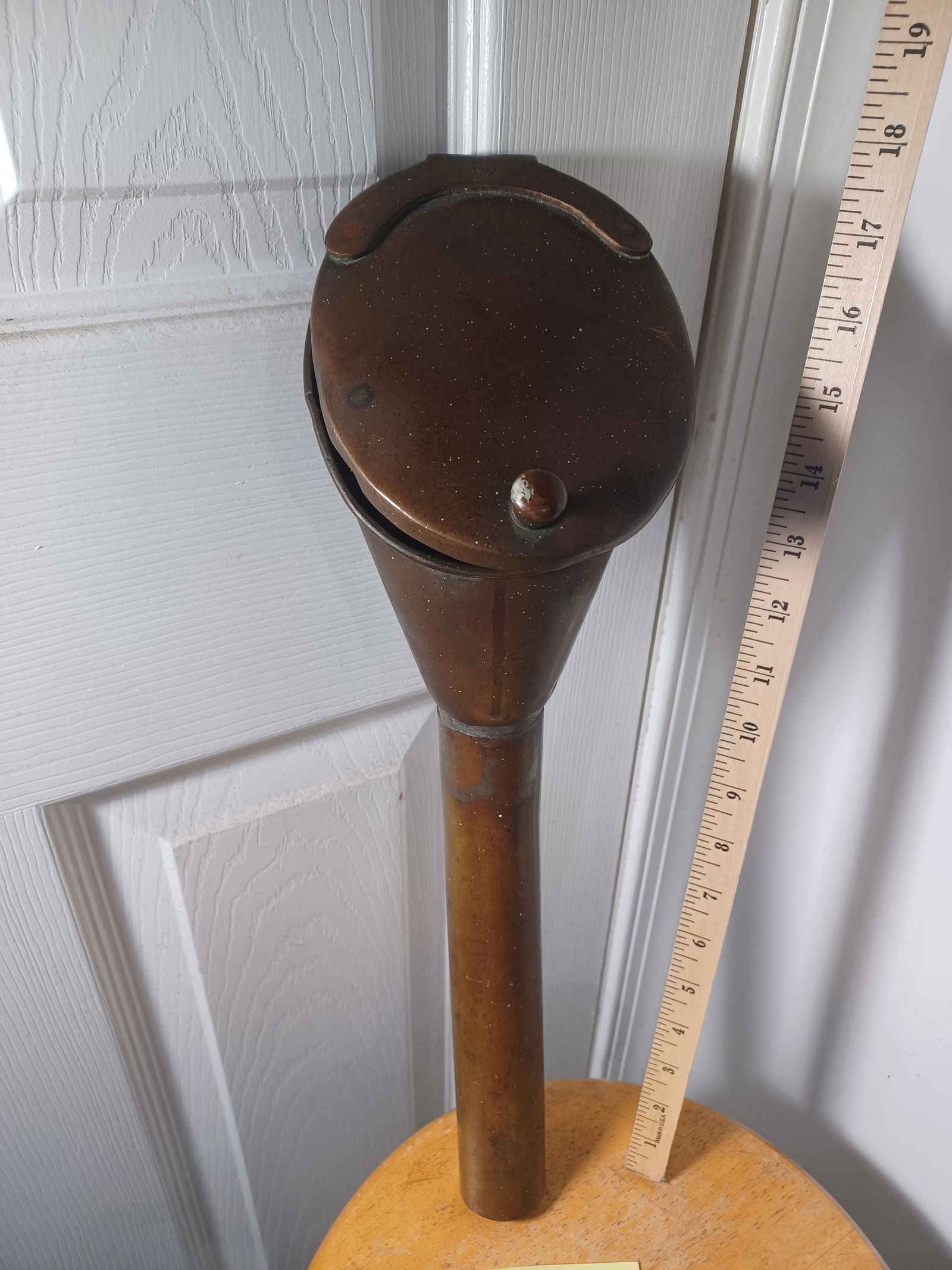 Vintage Copper Funnel with Lid (1 of 7)