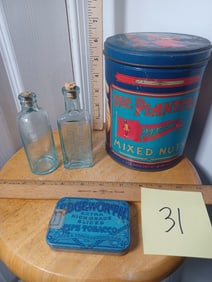 Mixed Lot Vintage Medicine Bottles and Tins