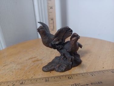 Cast metal Bird Figurine