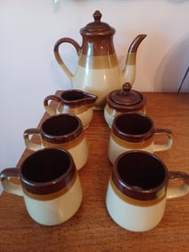 Mid Century Stoneware Coffee / Tea Set