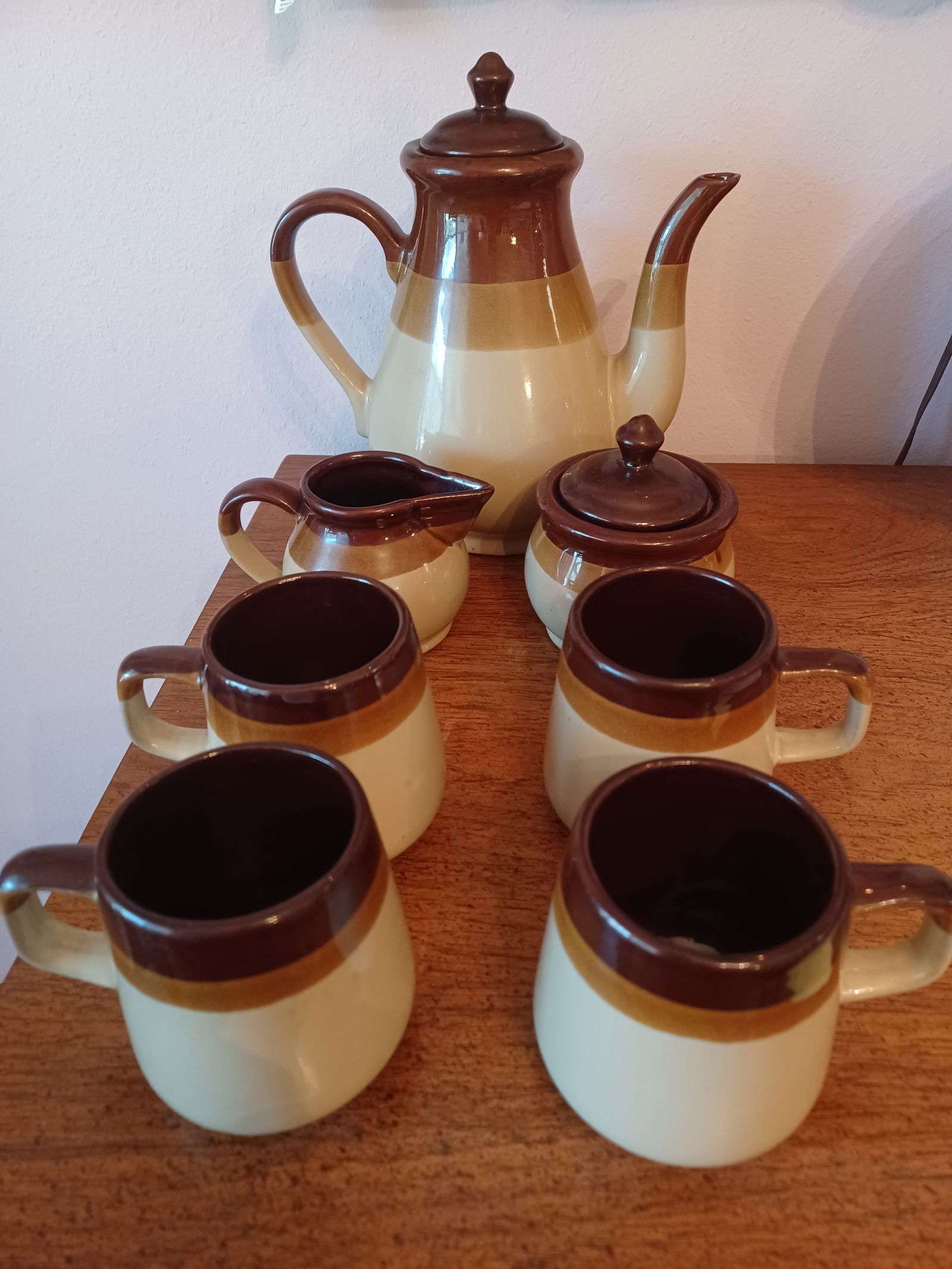 Mid Century Stoneware Coffee / Tea Set (1 of 8)