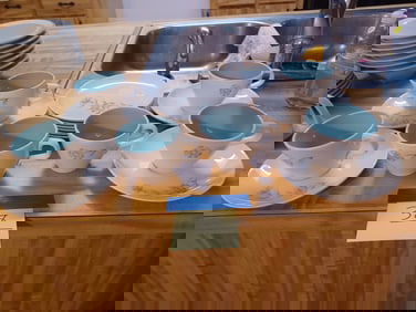 Beautiful Mid Century Dessert China Set