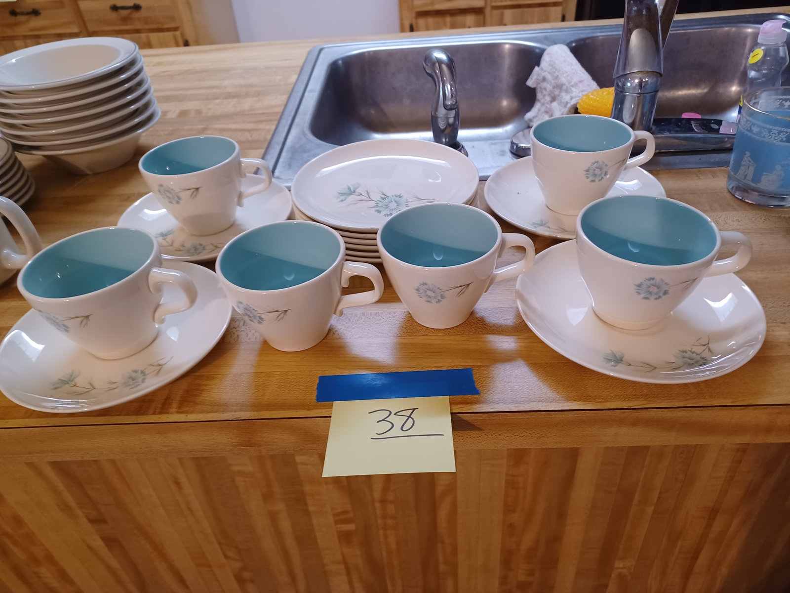 Beautiful Mid Century Dessert China Set: Beautiful Mid Century Dessert China Set