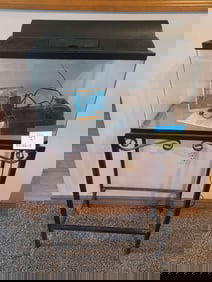 Aquarium on Metal Stand / includes all seen inside