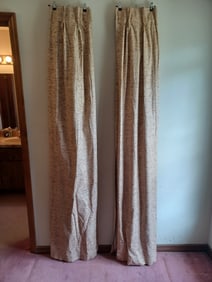 2 Pair of Mid century Curtains
