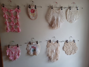 Lot of Elaborate Crochet and Embroidered Pieces