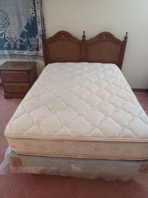 Vintage Westinghouse Bed Frame and NEW Pillowtop Mattress