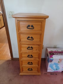 Beautiful Rustic Tallboy Chest