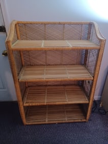 Vintage Wicker Shelf