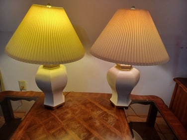 Pair of Temple Jar Style Lamps