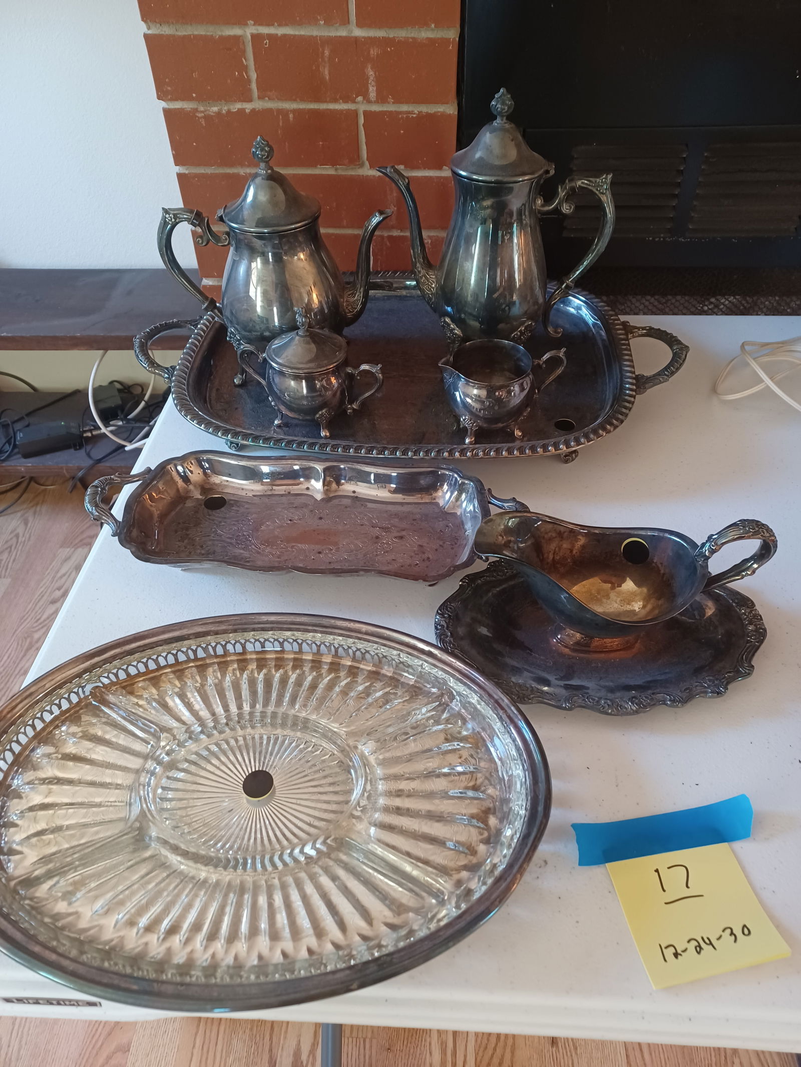 Lot of Silver Plated Items including Tea Service Set (1 of 5)