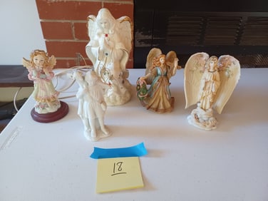 Lot of Angels / Porcelain & Resin