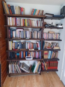 Large Lot of Books, DVDs, Vinyl Albums, etc / Shelving not included