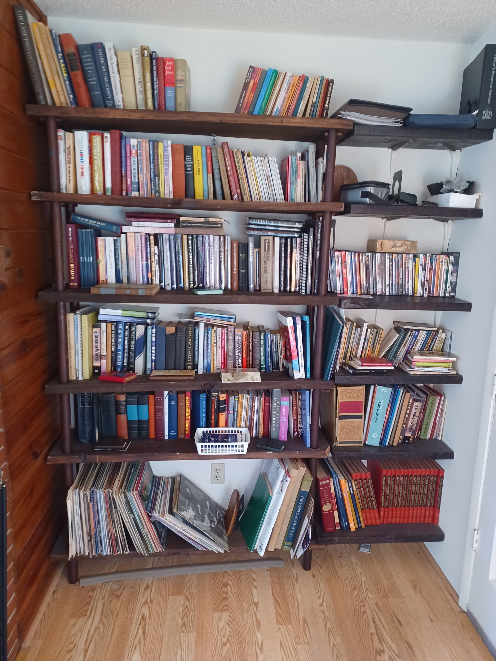 Large Lot of Books, DVDs, Vinyl Albums, etc / Shelving not included (1 of 20)