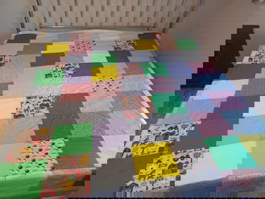 King Size Patchwork Quilt / as seen