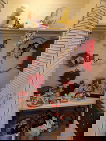 Entitre Contents of Closet/ Christmas Decor / except white table