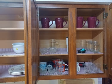 Entire Contents of Cabinets seen