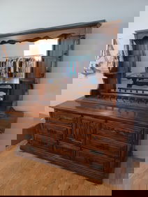 Beautiful Rustic Style Dresser & Mirror