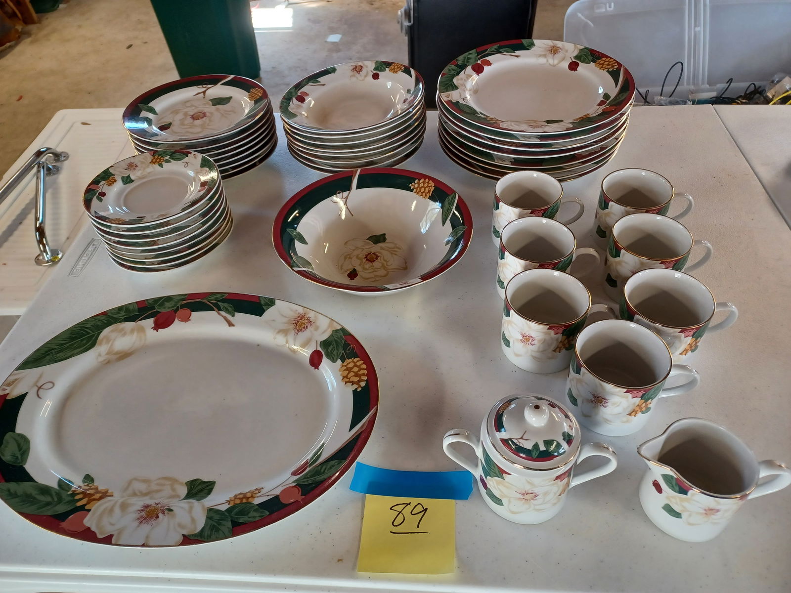 Ornate Large China Set All pieces shown (1 of 7)