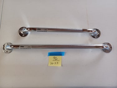 Pair of Stainless Steel Grab Bars / NEW Never Installed