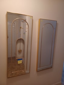 Vintage 1970's Mirrors / Clock not working / see photos for condition issues