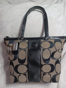 Coach Signature Tote Bag Purse / See photos for condition issues