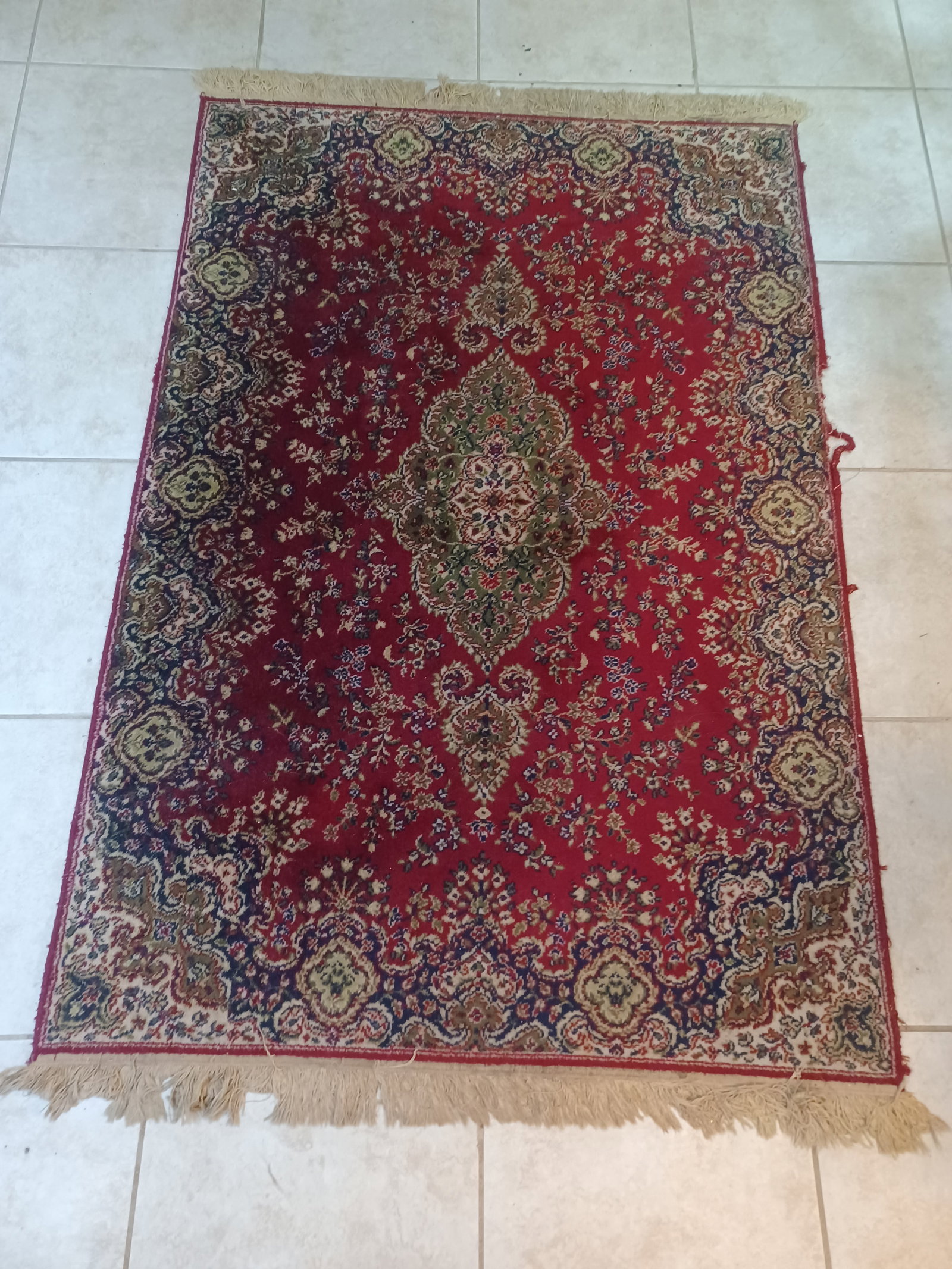 Oriental Rug / Condition issue as seen in photos: Oriental Rug / Condition issue as seen in photos