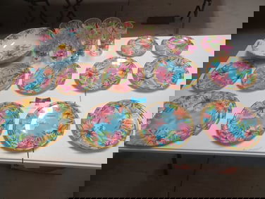 Beautiful Tropical Party Serving Set