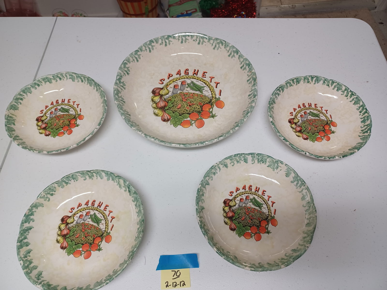 Spaghetti Serving Set / Italian Pottery (1 of 4)