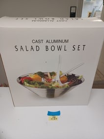 NEW Cast Aluminum Salad Bowl Set