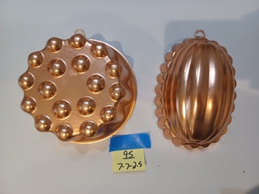 Pair of Decorative Baking Molds