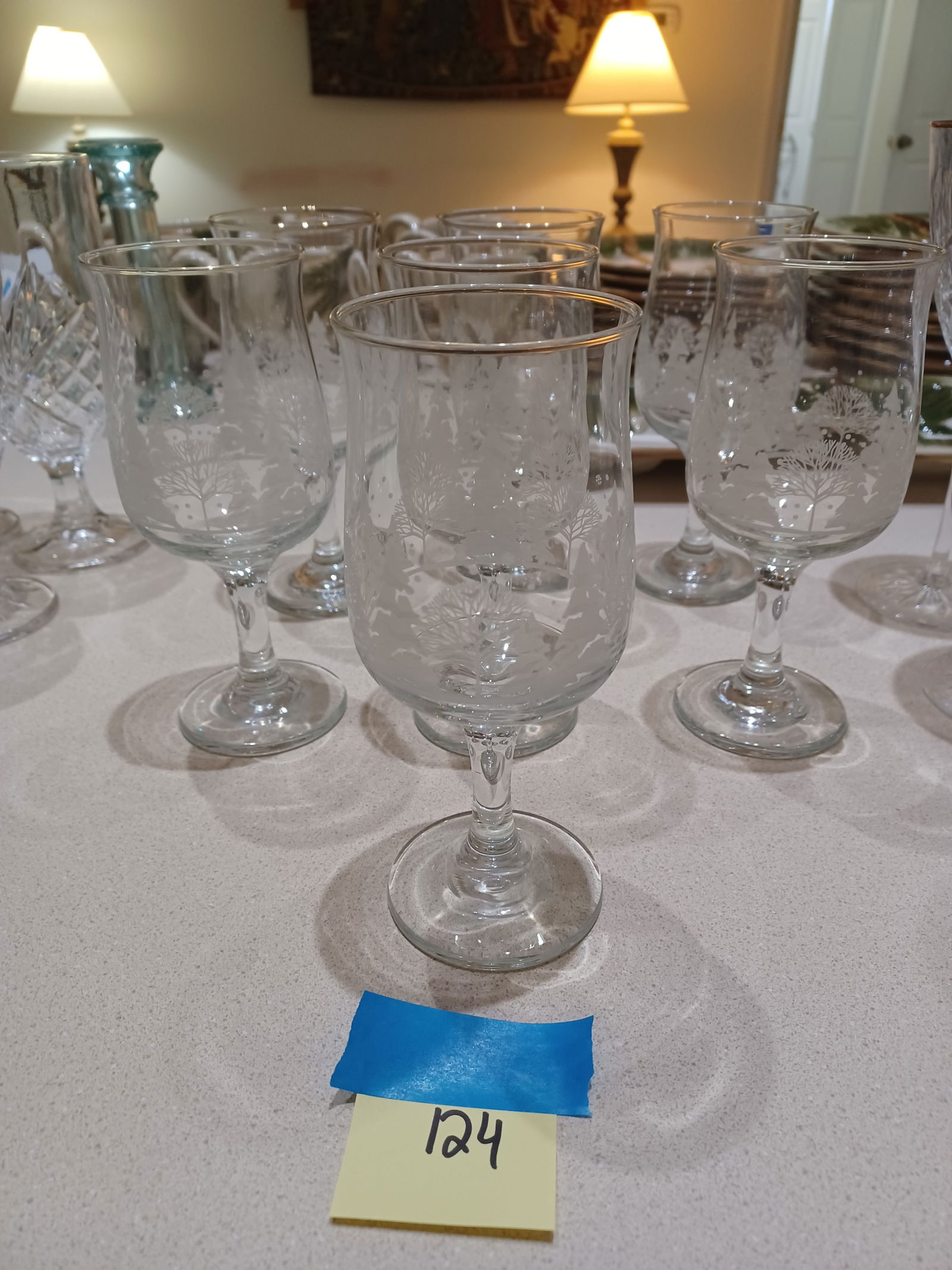 Lot of Christmas Goblets: Lot of Christmas Goblets