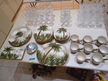 Large Set of Kona Stoneware Dinner ware