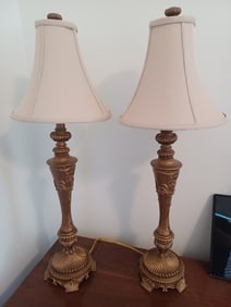 Pair of Ornate Lamps