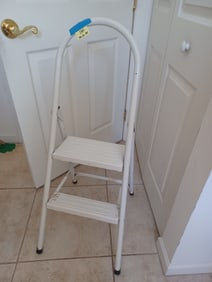 White Step Stool