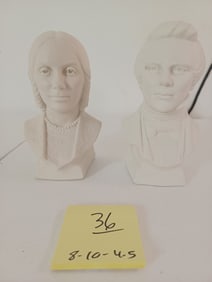 Vintage Busts of Joseph & Emma Smith