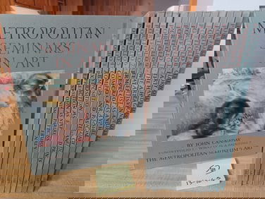 Vintage Complete Set of the Metropolitan Seminars in Art each book featuring amazing prints of art