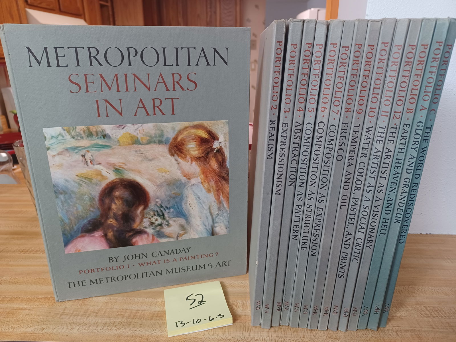 Vintage Complete Set of the Metropolitan Seminars in Art each book featuring amazing prints of art (1 of 20)