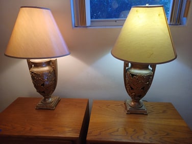 Pair of Gold Lamps