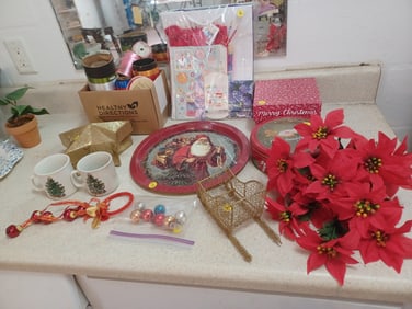 Large Lot of Christmas Items/ all seen