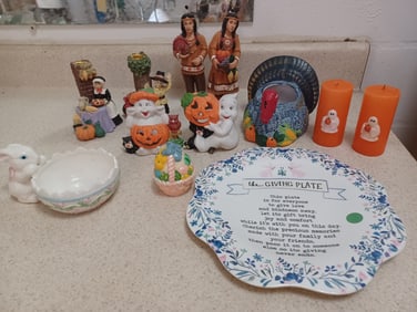 Large Lot of Holiday Decorations