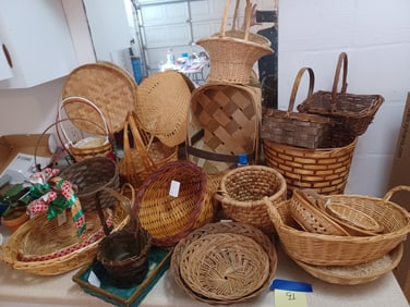 Large Lot of Baskets as seen