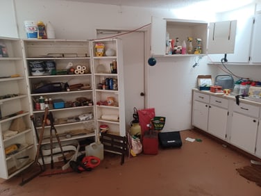 Enture Contents of all the cabinets and countertops shown in photos