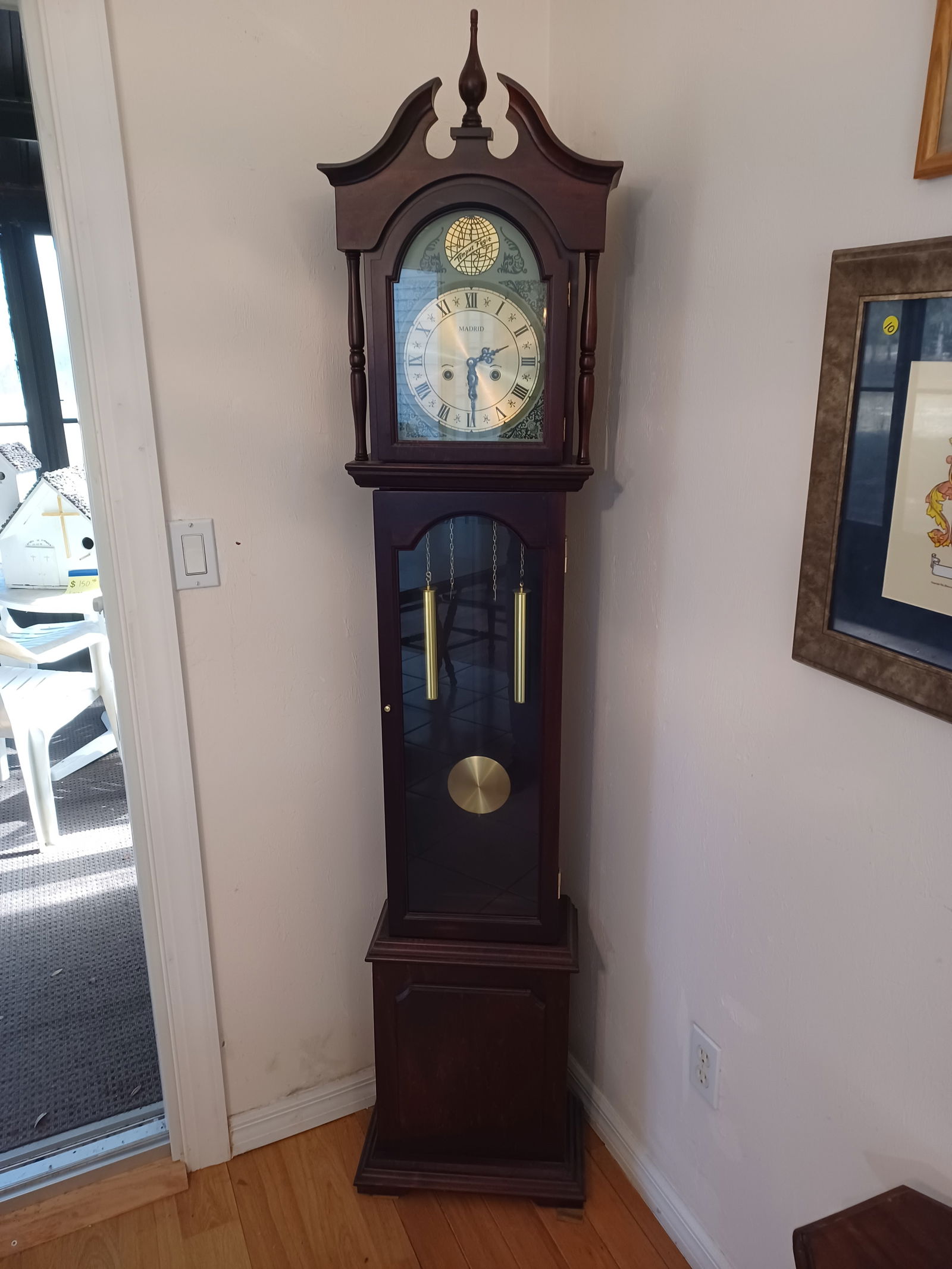 Contemporary Madrid Gradfather Clock / working tested: Contemporary Madrid Gradfather Clock / working tested