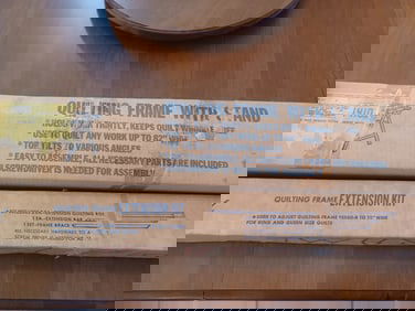 Vintage Edmunds Quilting Frame with Extension Kit in original boxes